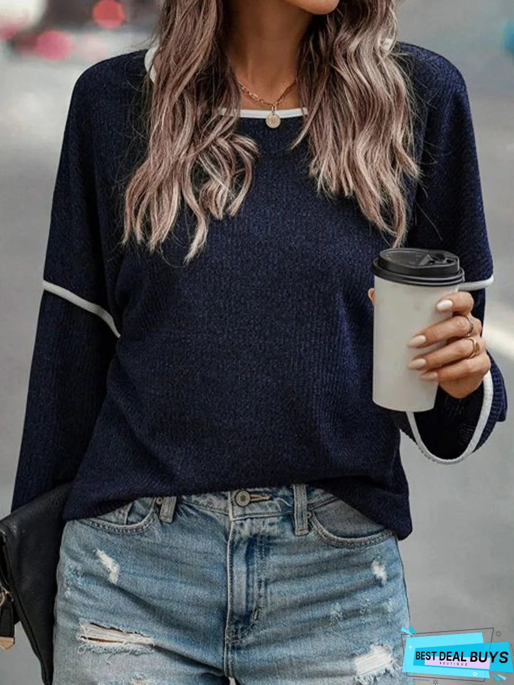 Crew Neck Casual Loose T-Shirt