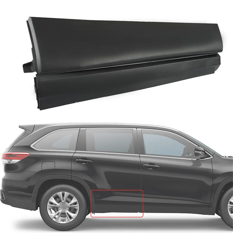SEBLAFF Rear Passenger Side Door Molding Rocker Panel Trim Strip Lower Replacement for 2014-2019 Highlander 75075-0E071-C0