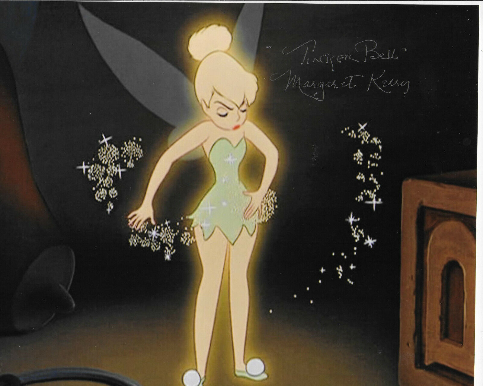 Margaret Kerry Tinkerbell from Disney Original Autographed 8X10 Photo Poster painting #87