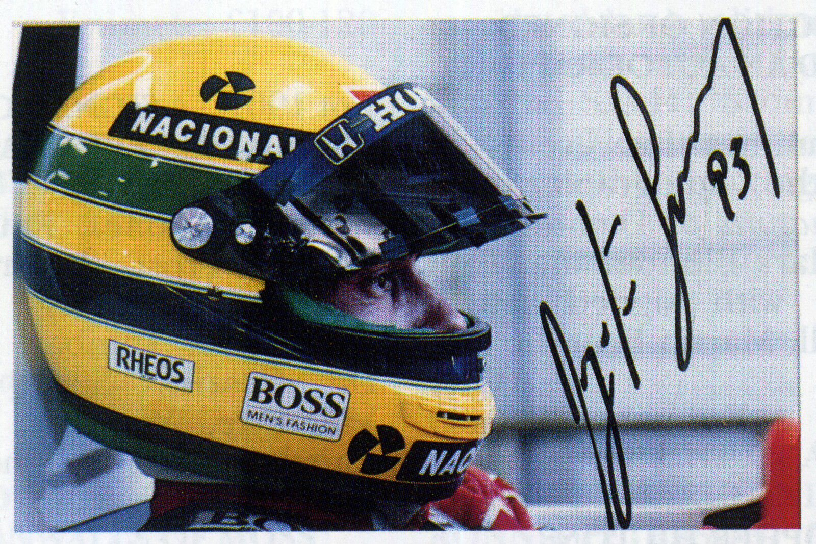 AYRTON SENNA Signed Photo Poster paintinggraph FORMULA 1 One Star former World Champion preprint