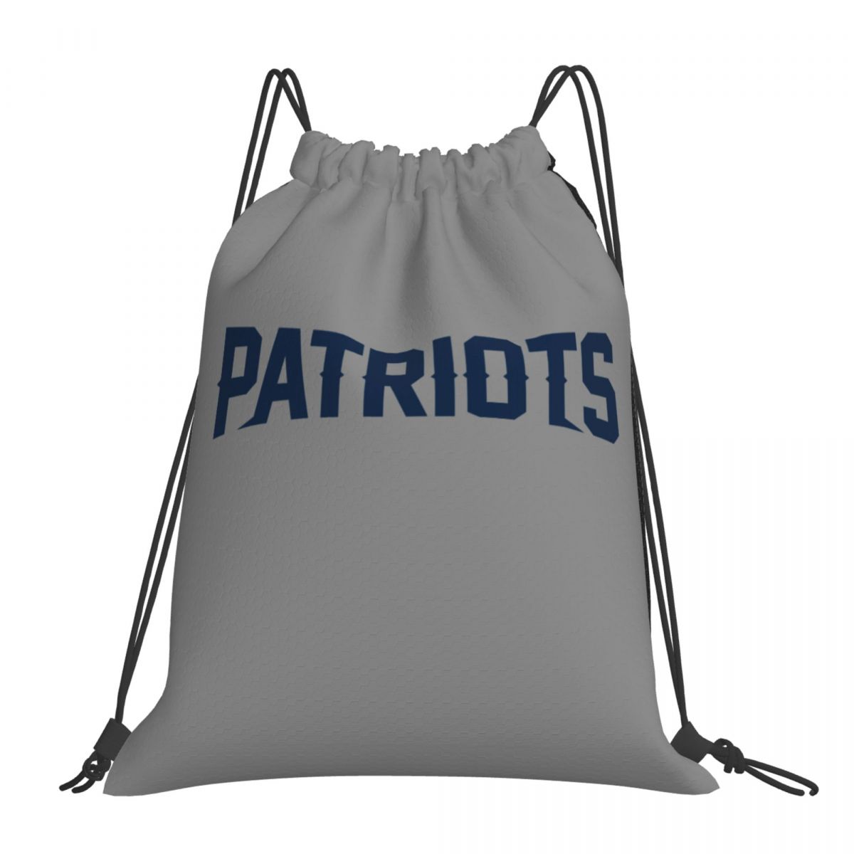 New England Patriots Wordmark Foldable Sports Gym Drawstring Bag
