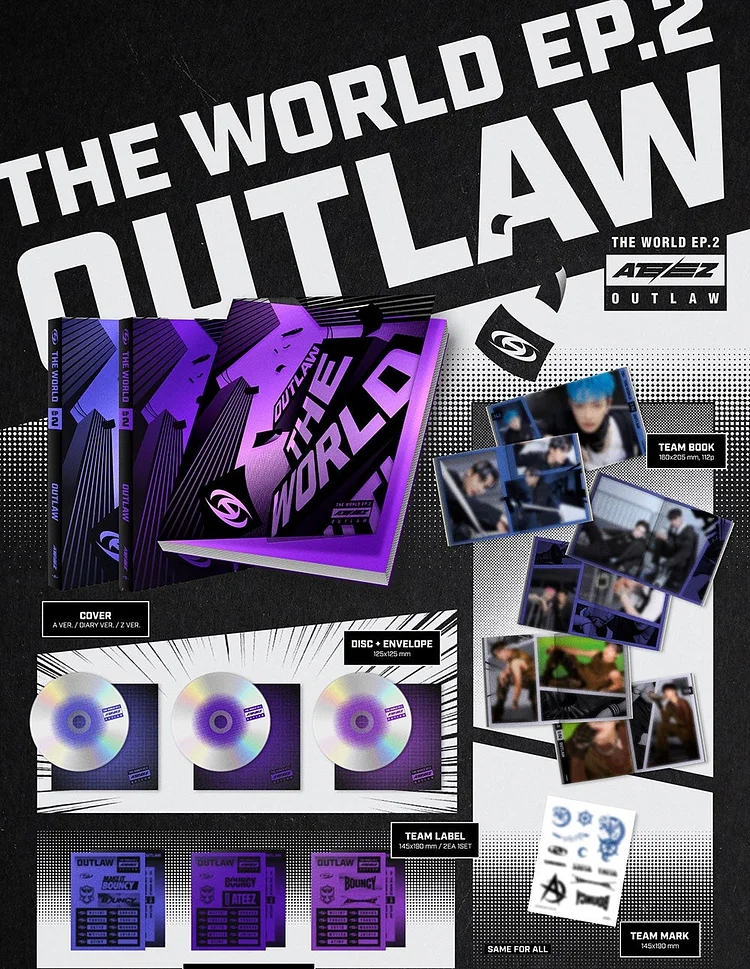 THE WORLD EP.2 : OUTLAW [3形態セット][CD] - ATEEZ
