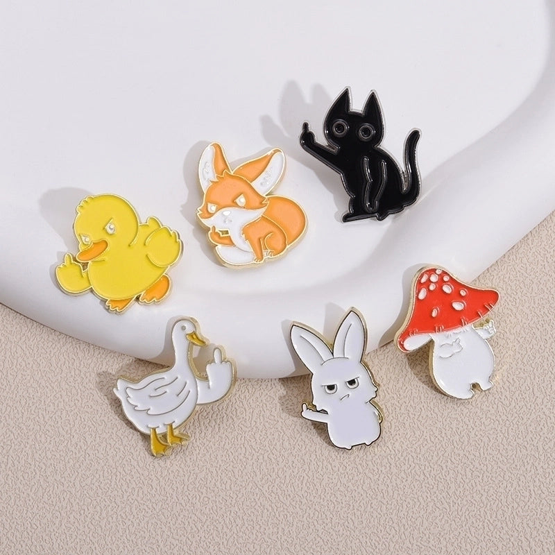 Funny Pin Animal Alloy Plating Unisex Brooches