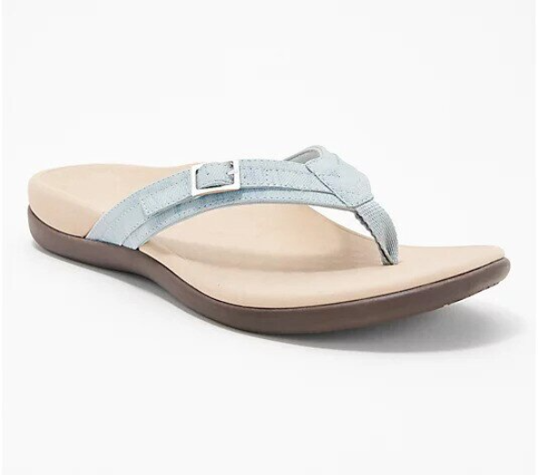 Women's Toe Post Sandal With Buckle Detail
