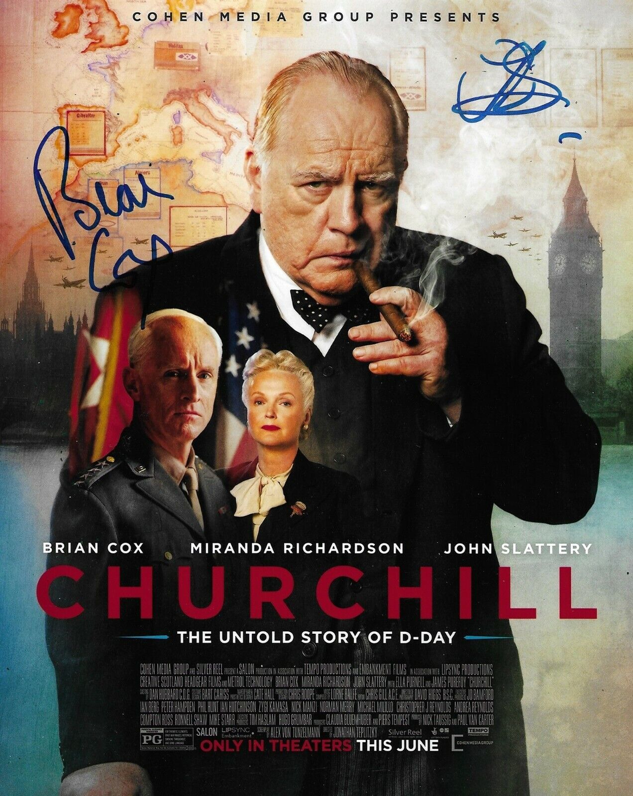 Brian Cox/ Jonathan Teplitzky Signed Churchill 10x8 Photo Poster painting AFTAL