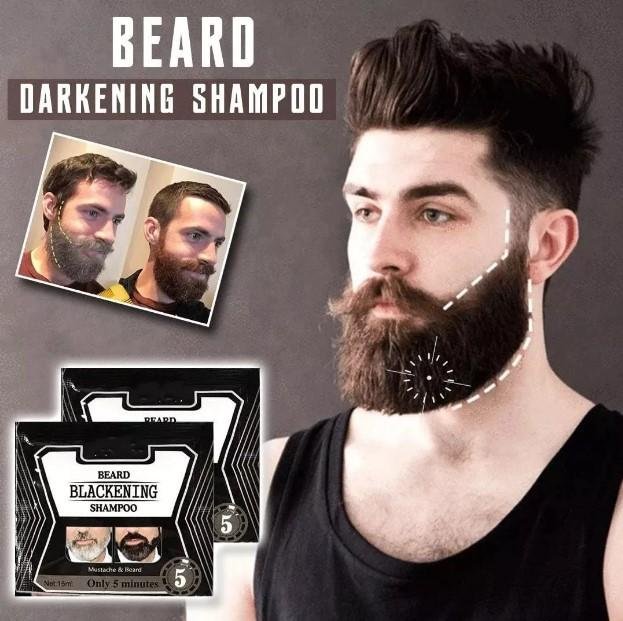 beard herbal darkening shampoo