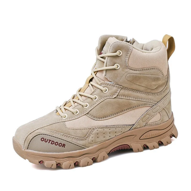 High-top military boots outdoor sports and leisure walking shoes wear-resistant