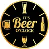 4PCS Beer - Round Vintage Metal Signs Set - 30*30cm