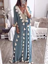 Plus Size Tasseled Batwing Sleeves Maxi Dress