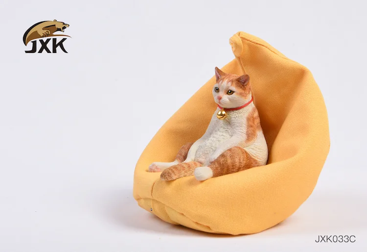 JXK 1/6 JXK033 Lazy cat series Beauty Short With Lazy Sofa Pet Cat Model Decoration-aliexpress