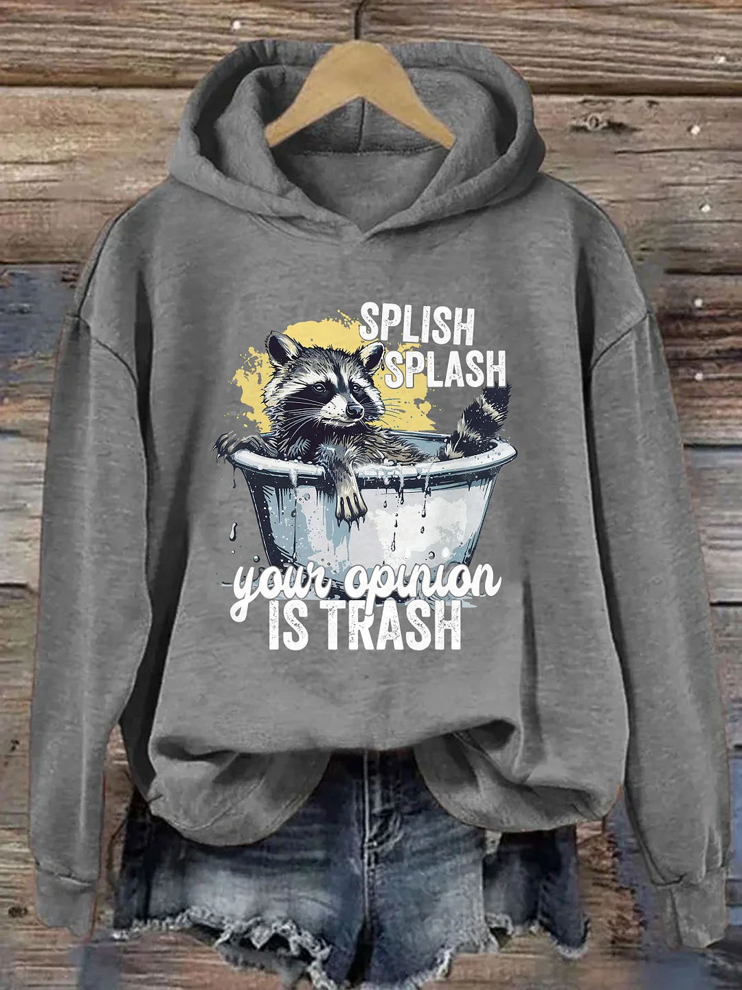 Splash Splash Your Opinion Is Trash Hoodie