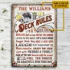 Personalized Deck Rules Take A Nap Custom Classic Metal Signs