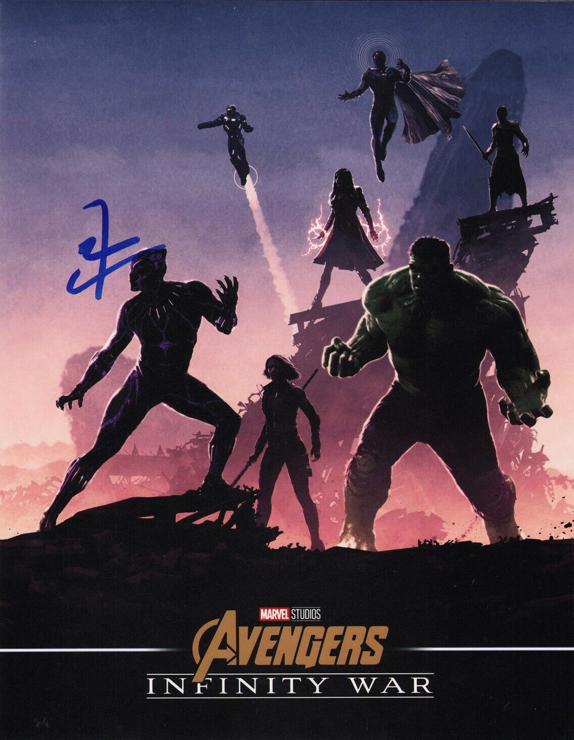 ~ DON CHEADLE Authentic Hand-Signed AVENGERS INFINITY ~WAR MACHINE