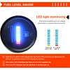 12V Fuel Level Gauge 10 LED 2Inch Car Gas Gauge for Car Motorcycle SUV ATV Truck