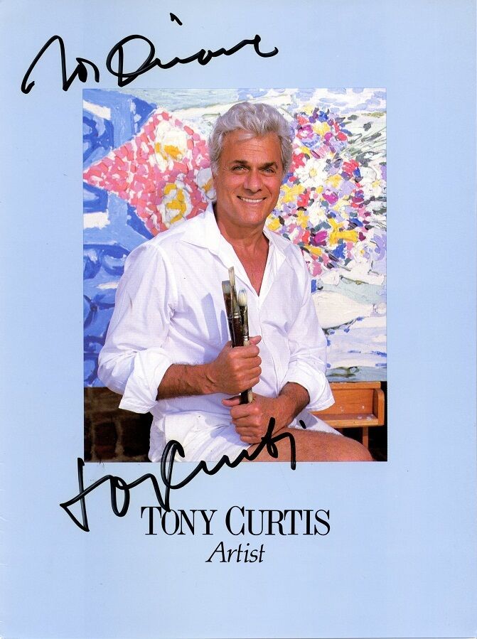 TONY CURTIS Autographed Art Promotion