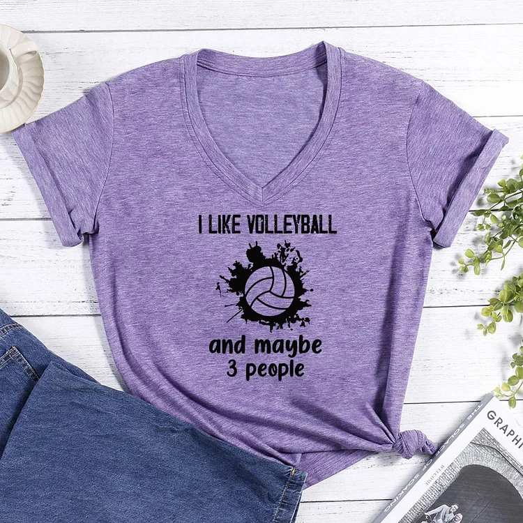 Funny Volleyball V-neck T Shirt