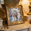 Native American Girl Partial Drill Diamond Painting Kit 30x30cm Special Shaped Rhinestones DIY Craft for Adults Beginners Home Decor