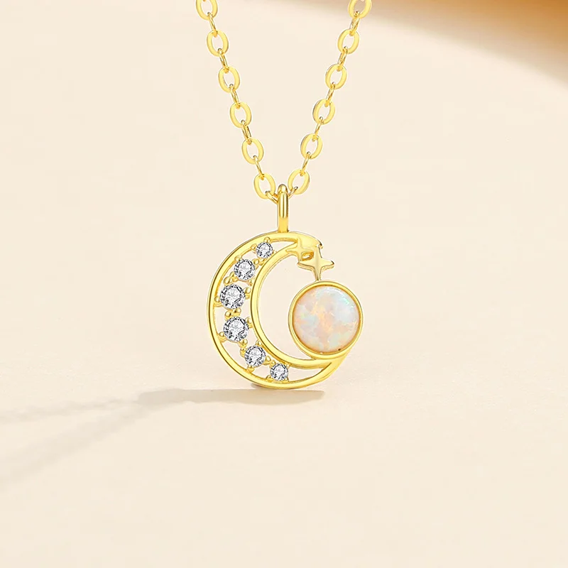 Crystal Moon Necklace