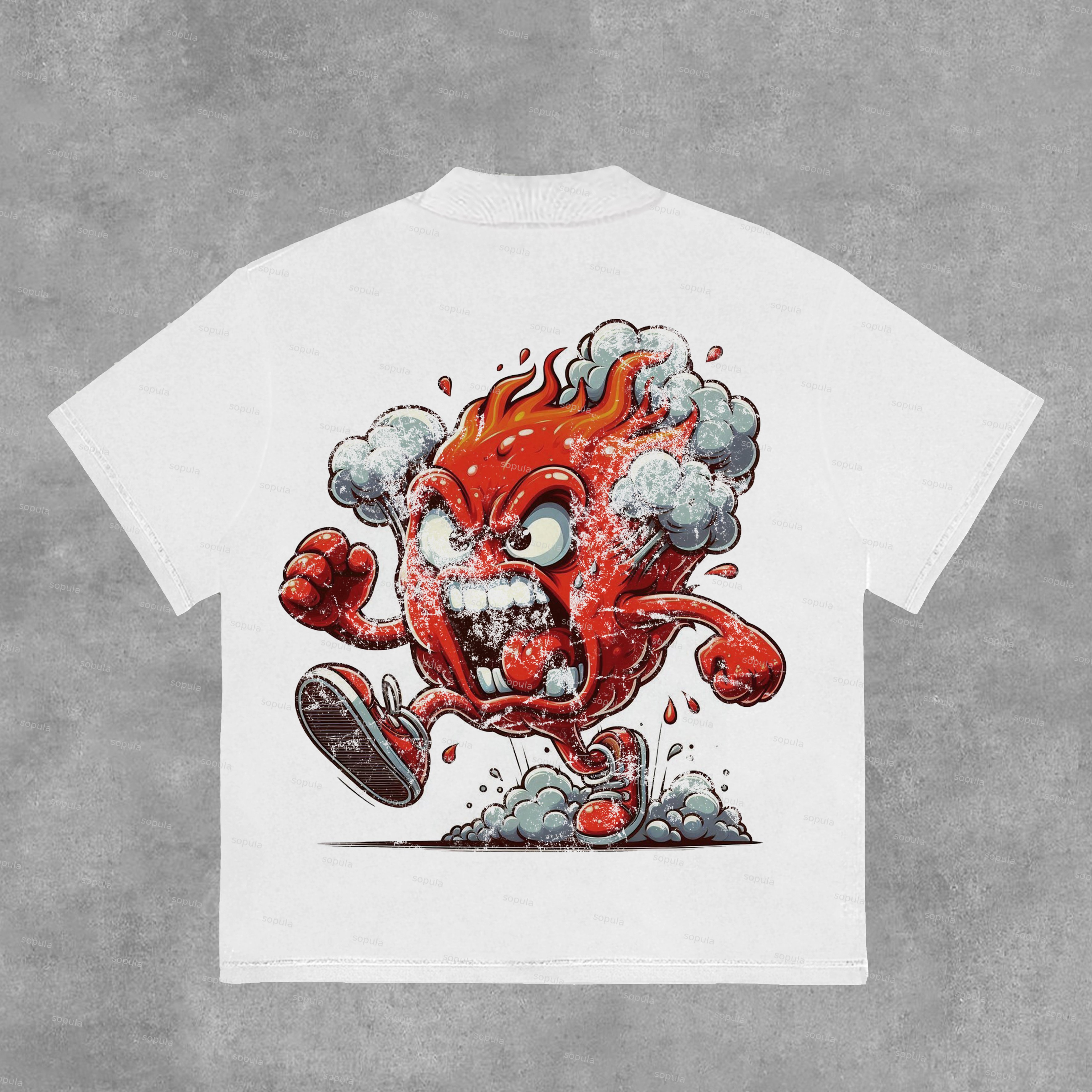 Men's On Fire Graphic 100% Cotton T-shirt - Sopula｜Premium Graphic Tees & Graphic Clothing