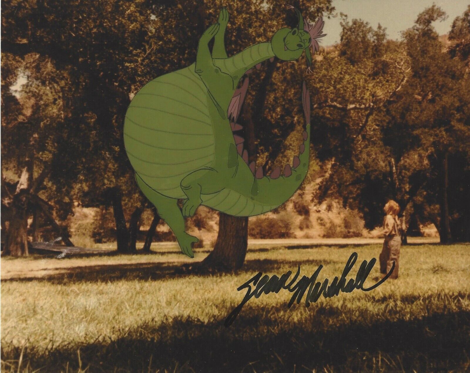 SEAN MARSHALL SIGNED DISNEY PETE'S DRAGON 1977 8x10 MOVIE Photo Poster painting C w/COA ACTOR