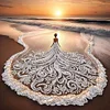 Beach Skirt Beauty - Partial Special Shaped Diamond Painting 30*30cm