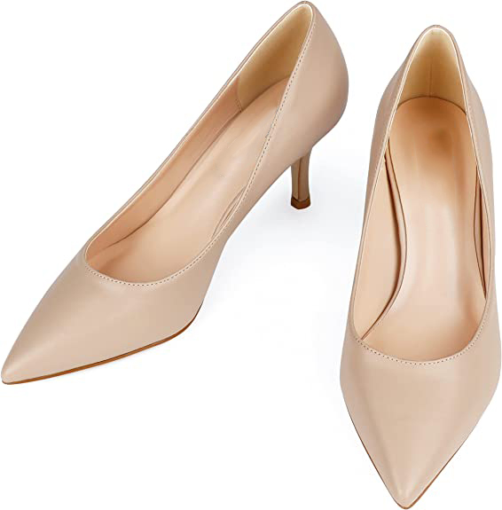 2.36" Kitten Heels Pumps Comfortable Women Daily Shoes-MERUMOTE