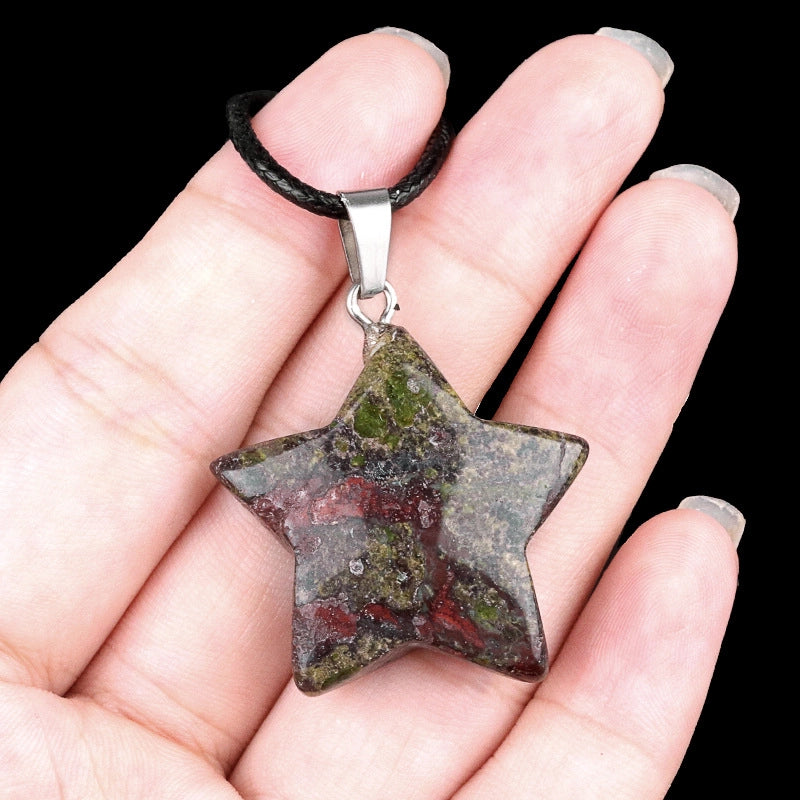 1 Piece Semi-precious Stone Star Jewelry Accessories Pendant