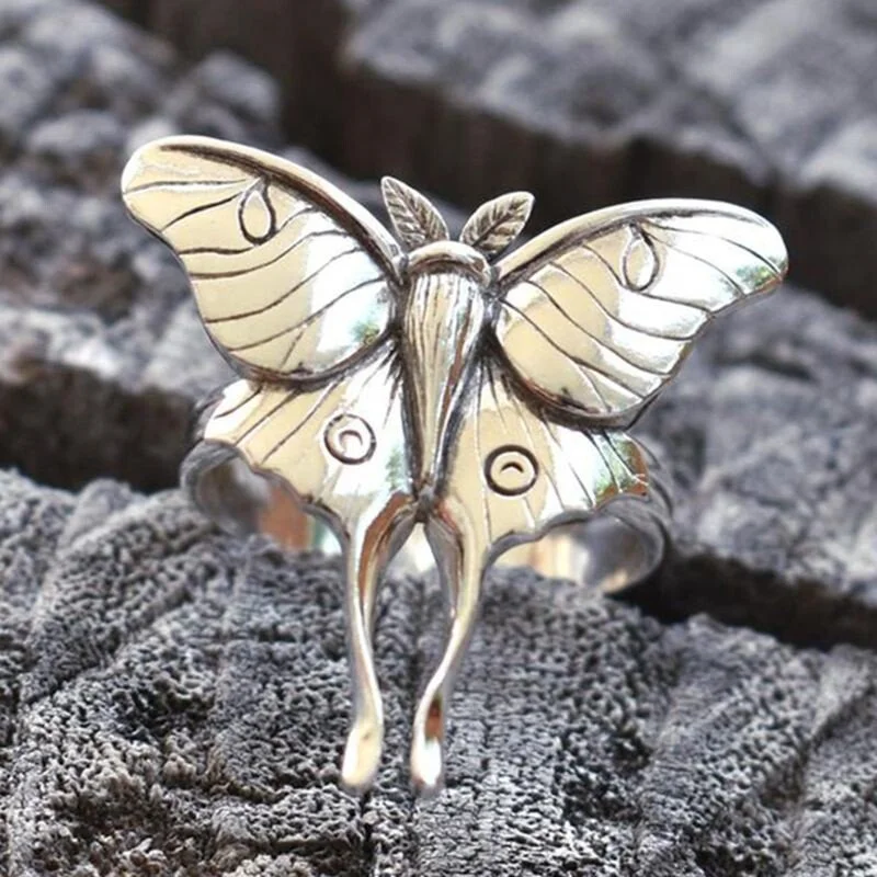 Vintage Silver Butterfly Ring