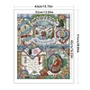 Four Seasons Winter-14CT Stamped Cross Stitch 40*51cm/15.75*20.08in