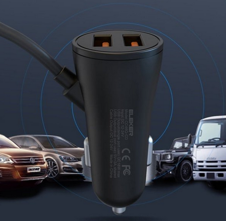 4 in 1 Car Rear Seat Charger