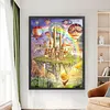 Castle Full Stamped Cross Stitch 11CT 3-Strand Large Size 50x67cm