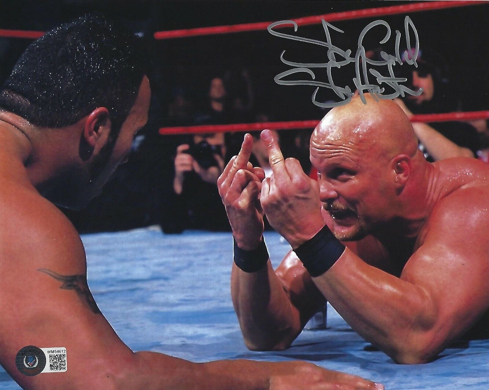 Stone Cold Steve Austin Signed 8x10 Photo Poster painting BAS COA WWE Autograph The Rock Picture