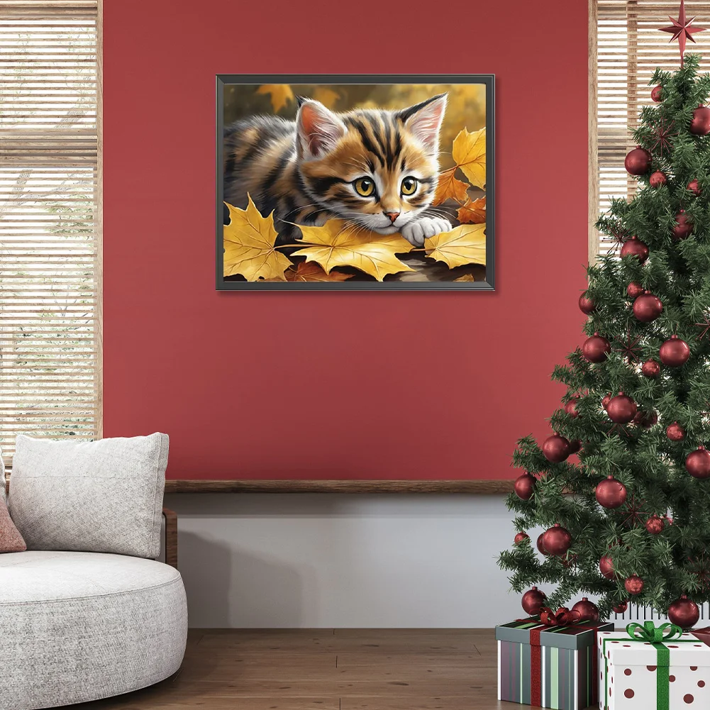 Diamond Painting - Full Square Drill - Cat(Canvas|40*30cm)