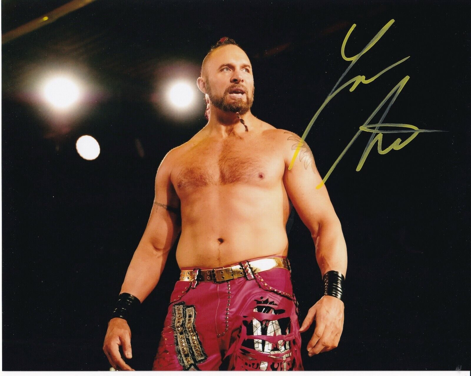 Lance Archer Signed Autographed Auto 8x10 Photo Poster painting AEW Murder Hawk Monster w/ COA C