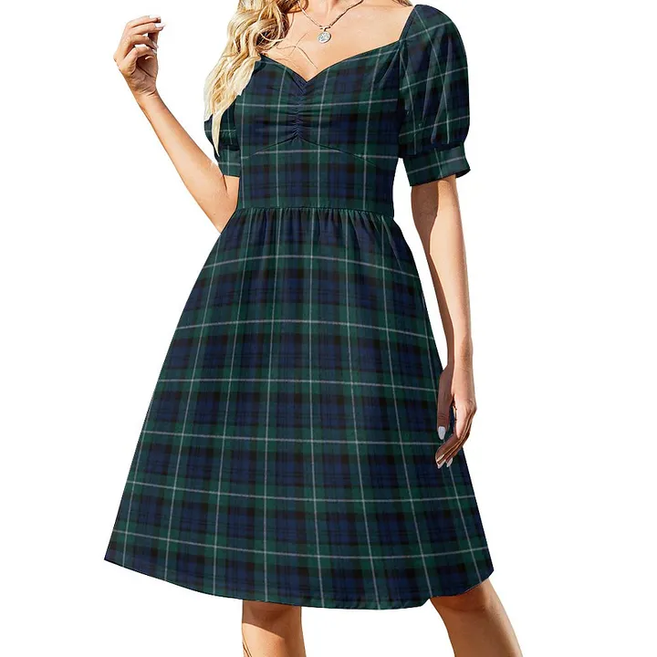 navy and green plaid dress Warmest Wishes Navy Blue Plaid Dress Shop the Mint