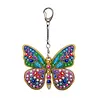 DIY Diamond Painting Keychain Kit, Double Sided 3D Printed Resin Base Rhinestone Bag Charm Ornament with Lobster Clasp, Complete Diamond Art Tools Set, Handmade Craft Gift for Women Adults Girls