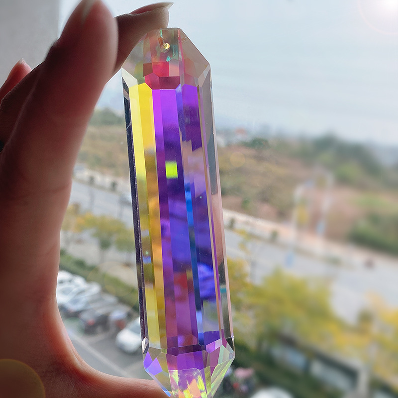 AB Crystal Rainbow Suncatcher – Long Prism Light Catcher for Aspiring Decor