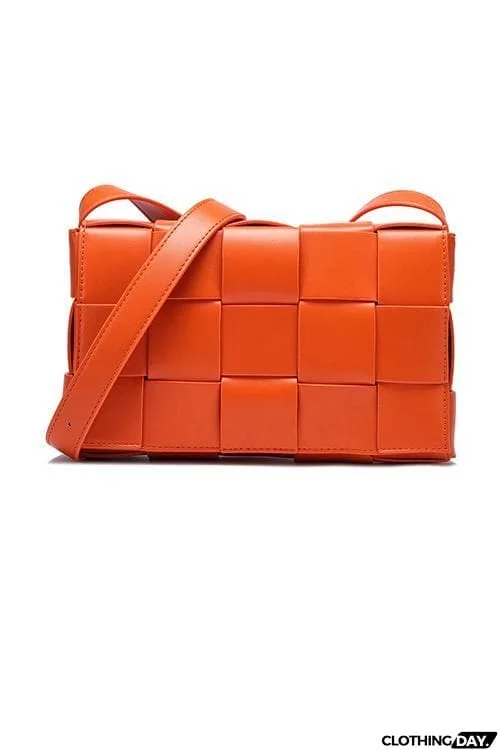 Weave Square Crossbody Bag