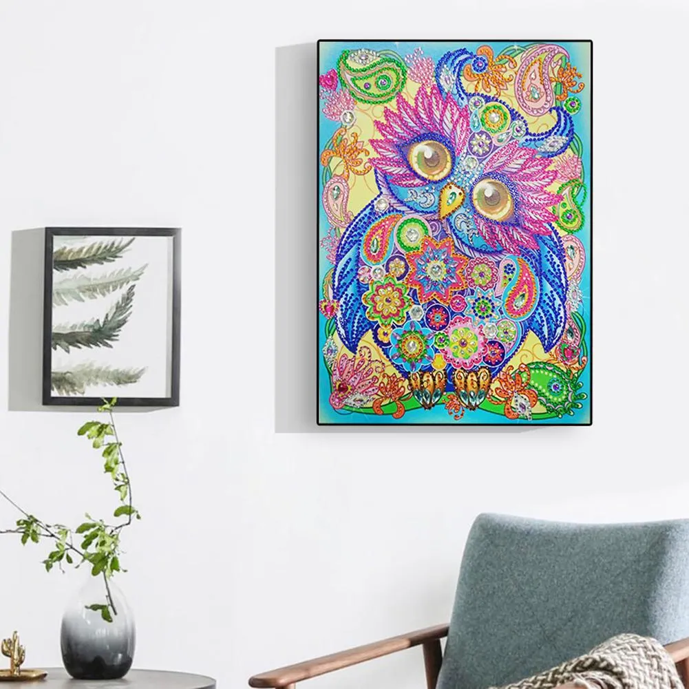 Special Shape Diamond Painting 40*30cm - Owl
