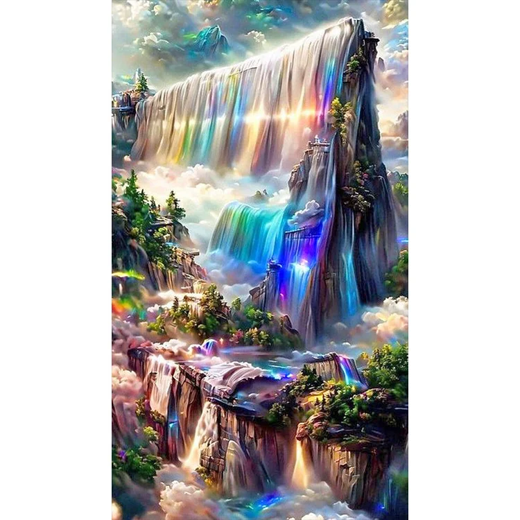 Rainbow Pterosaur 30*30CM(Canvas) Full Round Drill Diamond Painting