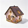 DIY 3D Diamond Painting Wooden Puzzle, Jigsaw Puzzle Diamond Art Holiday Party Xmas Decorations Hanging Kits