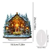 Acrylic Special Shaped Christmas 5D DIY Diamond Painting Tabletop Decorations