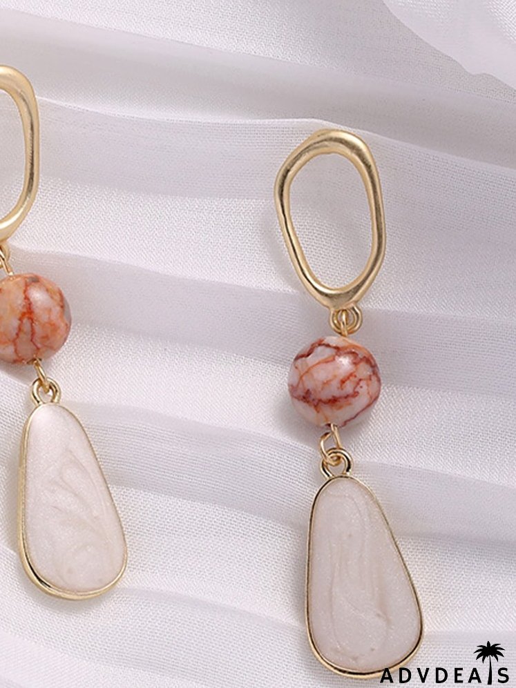 Bead Decor Drop Earrings