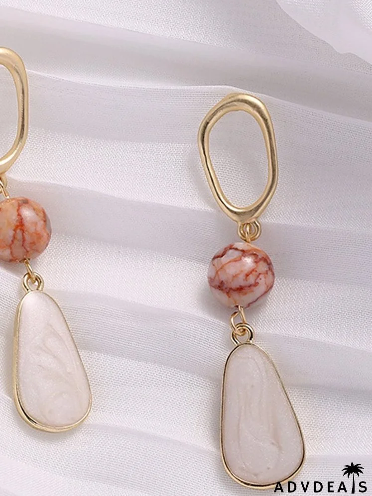 Bead Decor Drop Earrings