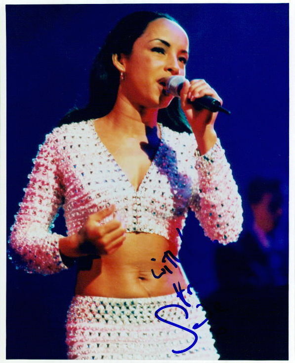 Sade Adu vintage in-person signed 8x10 Photo Poster painting COA