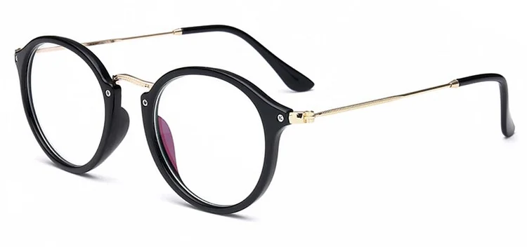 Transparent Computer Glasses Frame Women Men Anti Blue Light Clear Round Eyewear No Prescription Optical Spectacle Eyeglasses