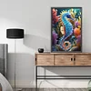 (40*60cm)Seahorse - Full Round Drill Diamond Painting