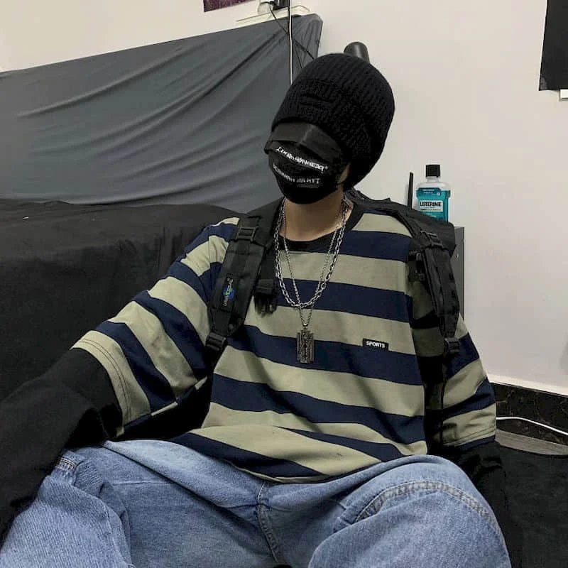 Autumn Korean Oversized Tshirt Women T Shirt Men Loose Harajuku BF Retro Striped Fake Two-piece Long-sleeved T-shirt Student Top 1226