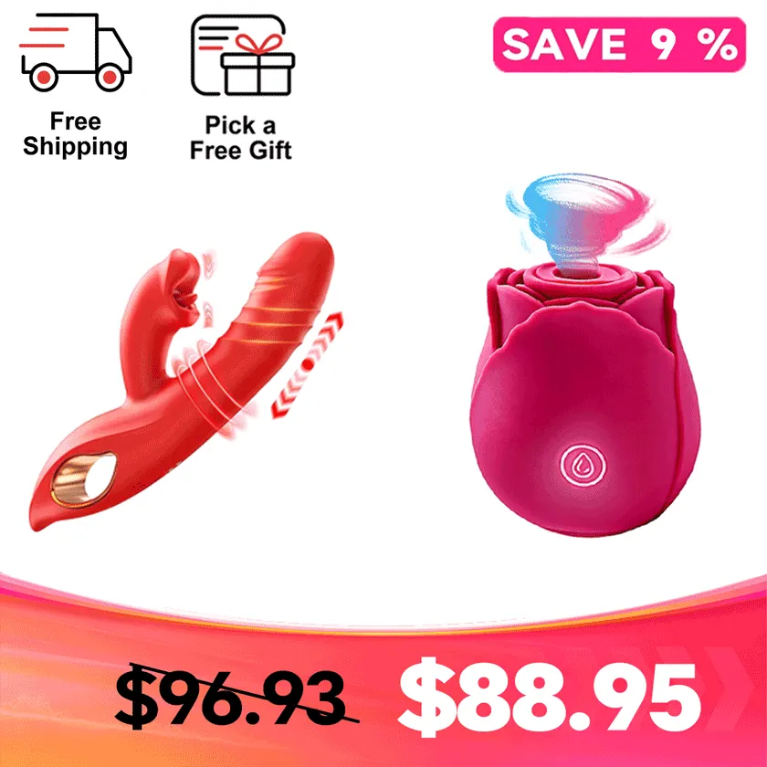 French Kissing Clit Stimulator & G Spot Vibrator Thruster  2026 New Model,  Beginner-Friendly