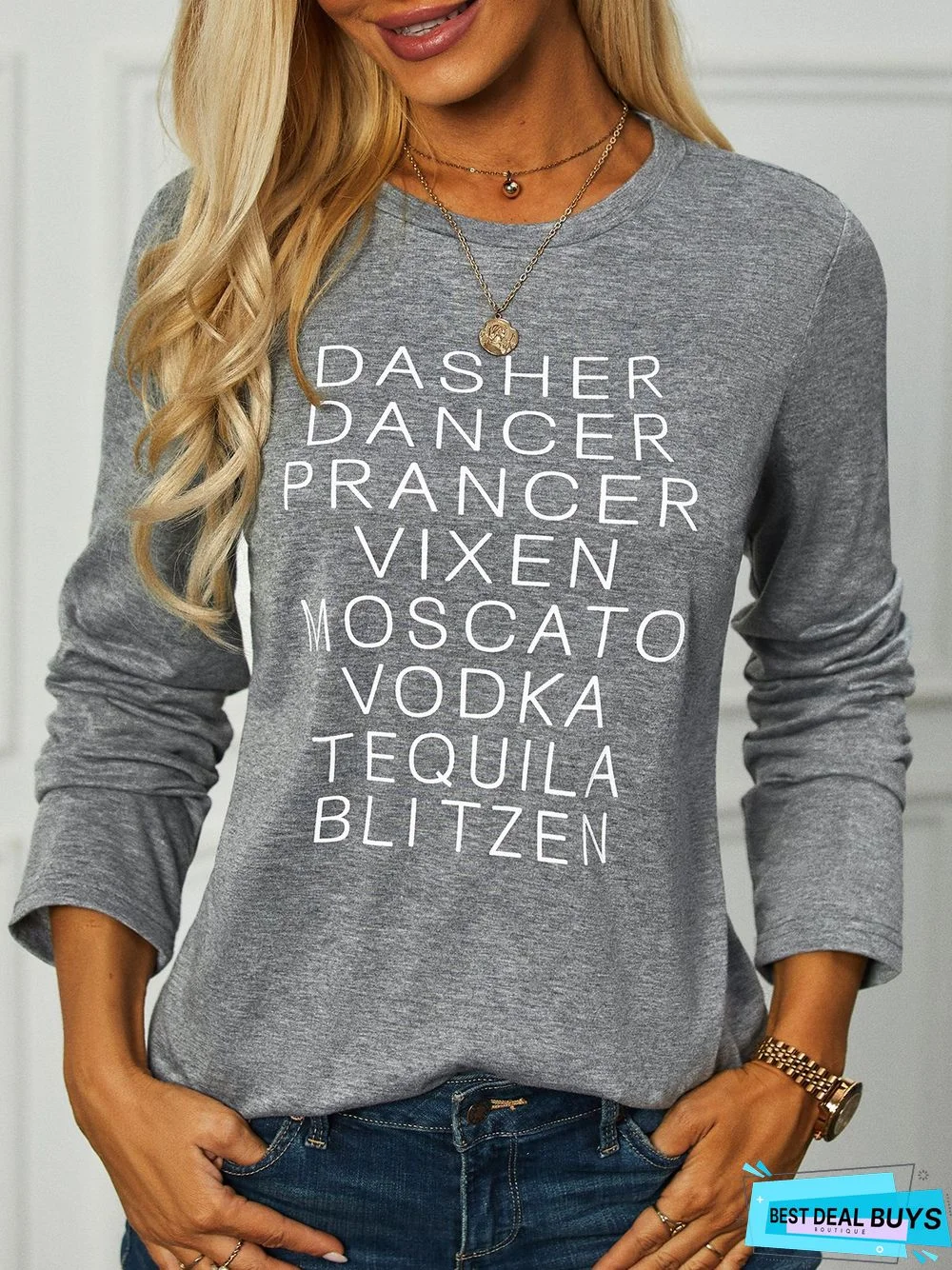 Christmas Dasher Dancer Casual T-Shirt